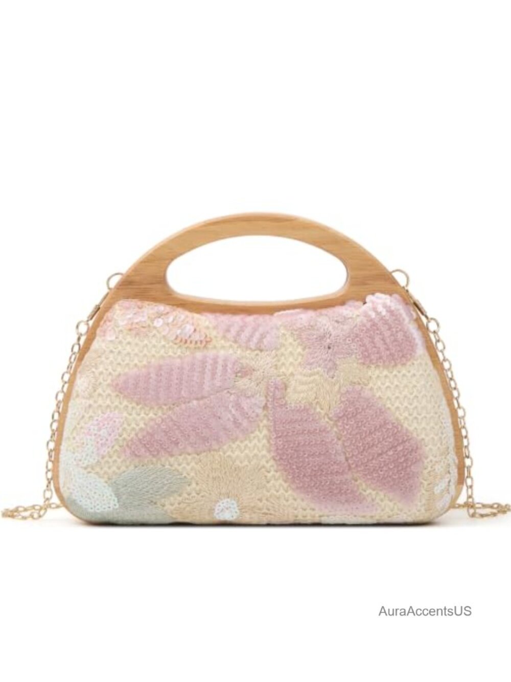 Woven Clutch Handbag Straw Rattan Crossbody Summer Purse Wallet Top Handle